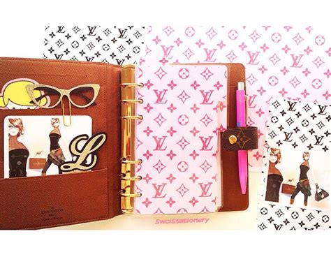 lv inspired agenda|louis vuitton agenda inserts.